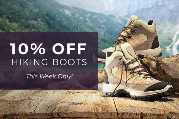 10% Off Hiking Boots!